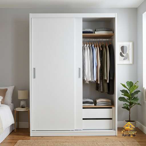 Lemari Pakaian Sliding PVC