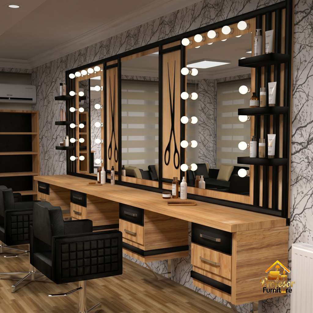 Meja Barbershop Minimalis