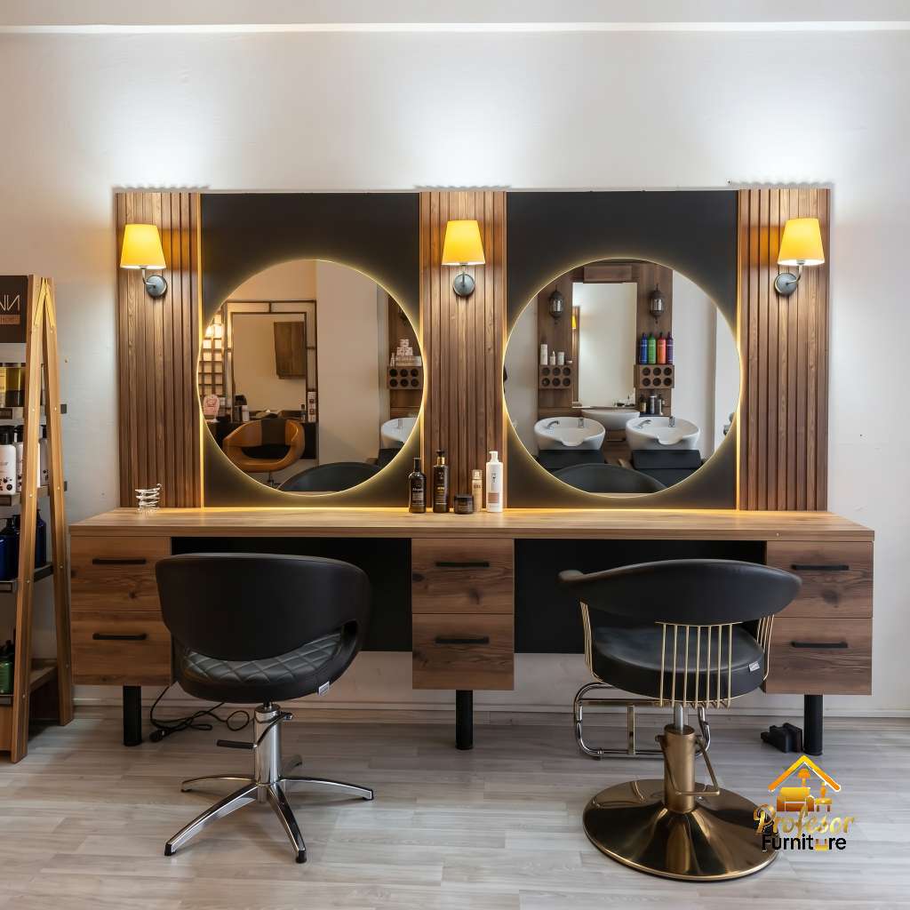 Meja Barbershop Minimalis