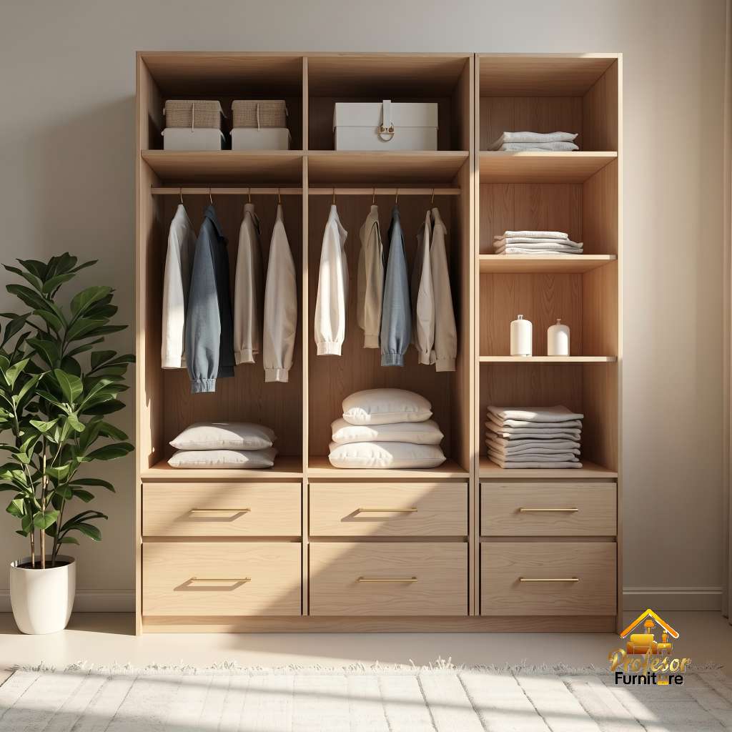 Lemari Pakaian Laci Plywood