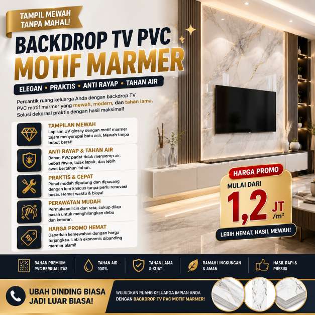 Backdrop TV PVC Jakarta