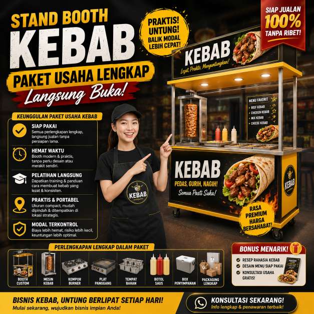Stand Booth Kebab Bekasi