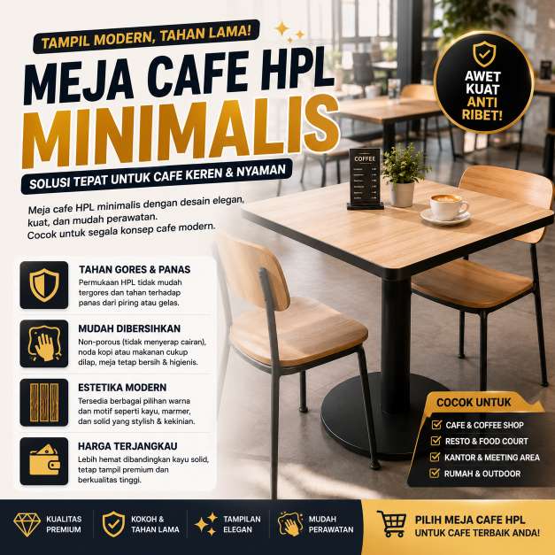 Meja Cafe HPL Bekasi