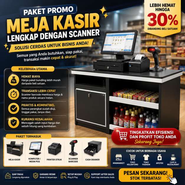 Meja Kasir Minimarket Bogor