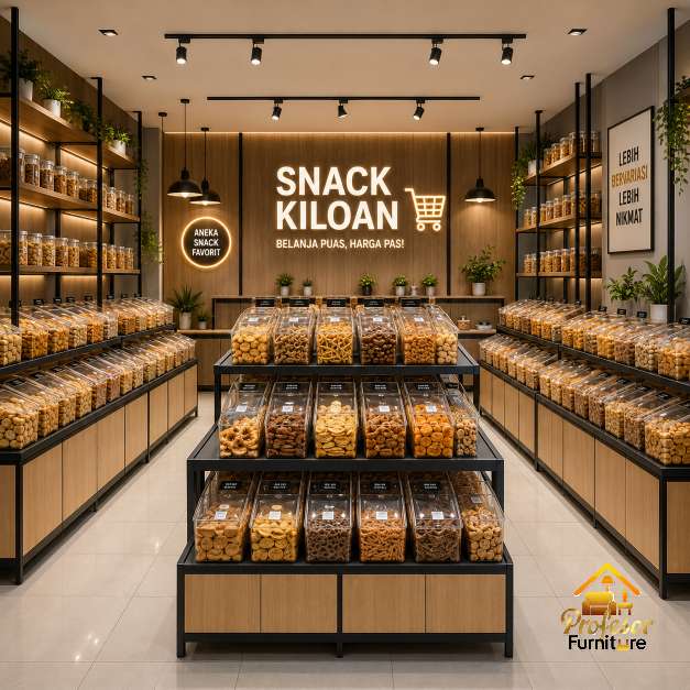 Display Toko Snack Kiloan