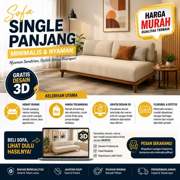 Sofa Single Panjang Depok