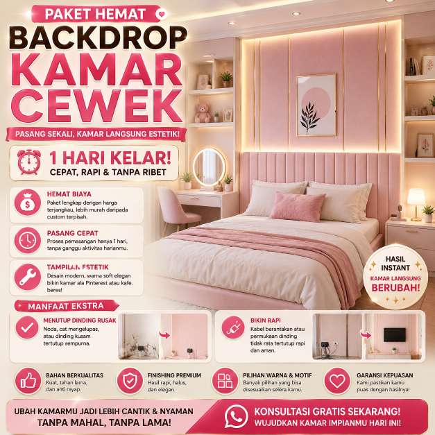 Backdrop Kamar Cewek