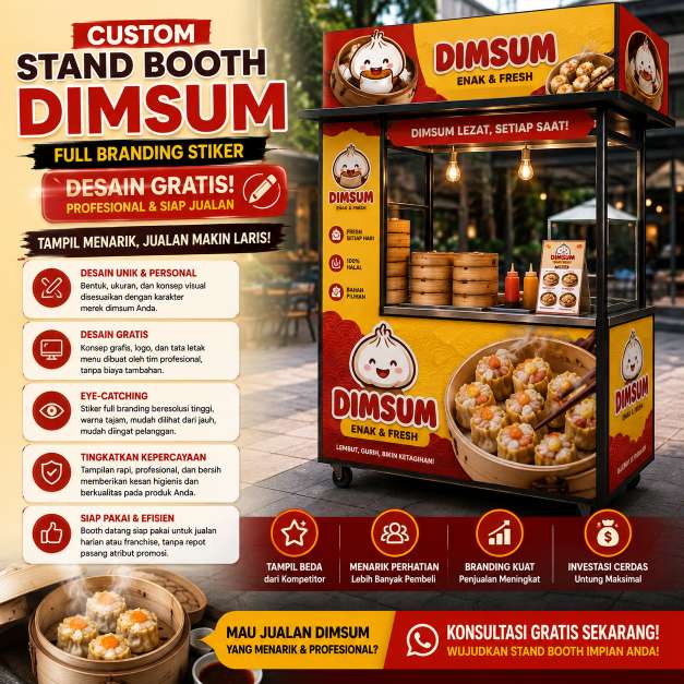 Custom Stand Booth Dimsum