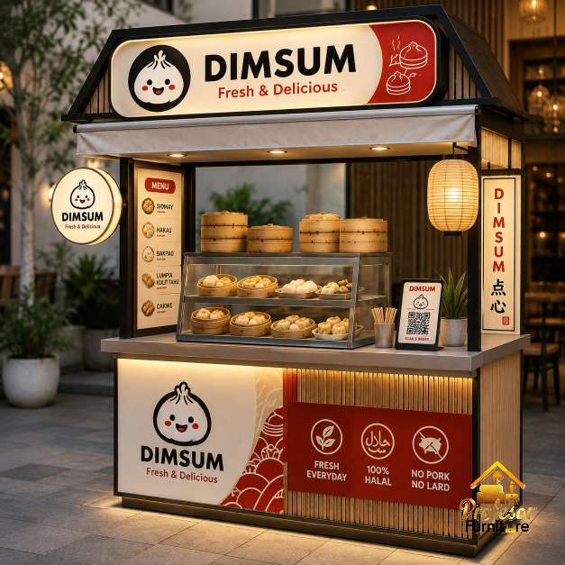 Custom Stand Booth Dimsum