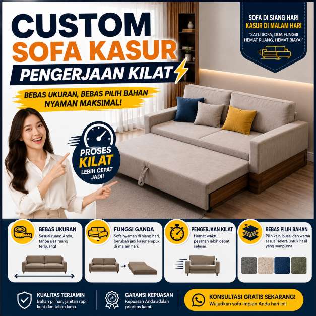 Custom Sofa Kasur Bogor